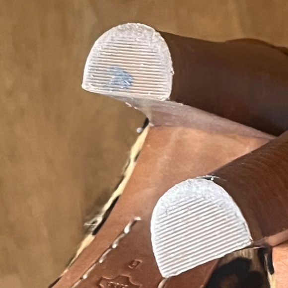 Michael Kors Vero Cuoio Heels Animal Print Suede Size 6 - Picture 13 of 15